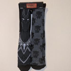 Marvel Black Panther Socks Sz 6-10